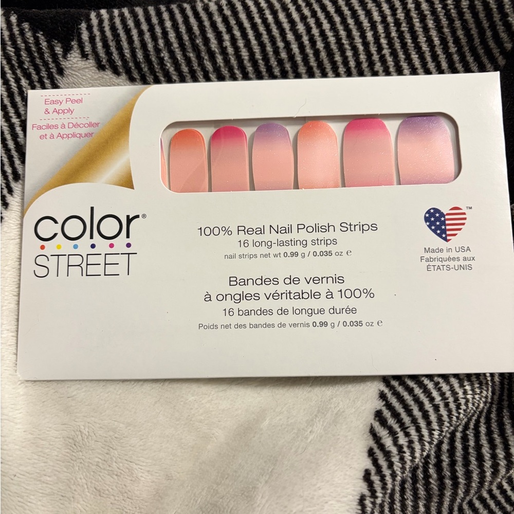 Color Street Gradient Pink and Purple Nail Strips TO THR MAX